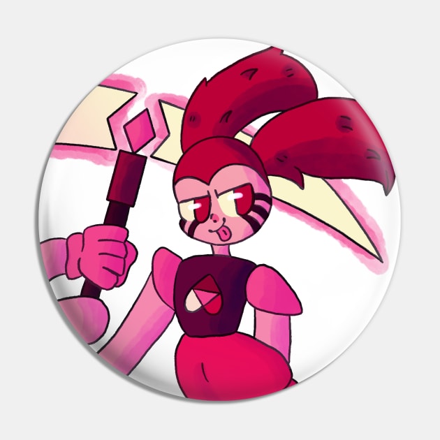 Evil Spinel with Scythe Pin by Maari