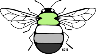 Agender Pride Bee Magnet