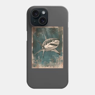 Vintage Japanese Shark 01 Phone Case