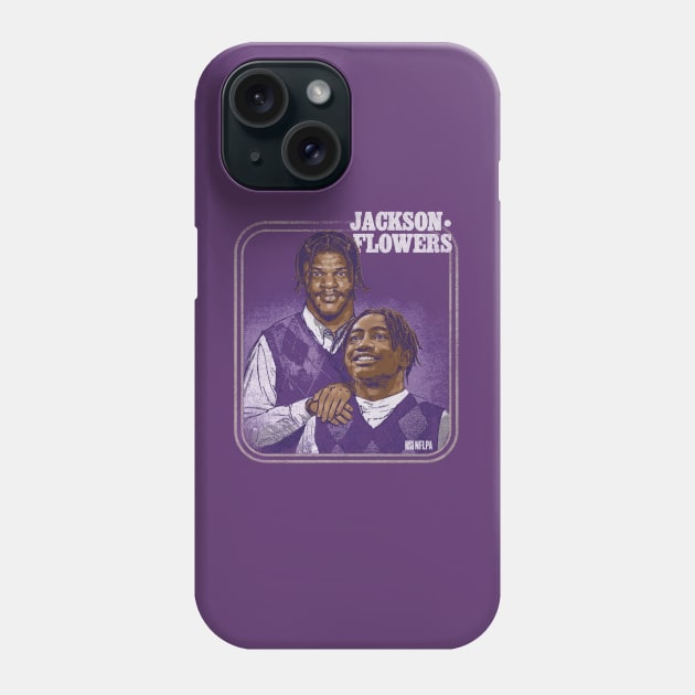 Lamar Jr. & Zay Flowers Baltimore Step Brothers Phone Case by ClarityMacaws
