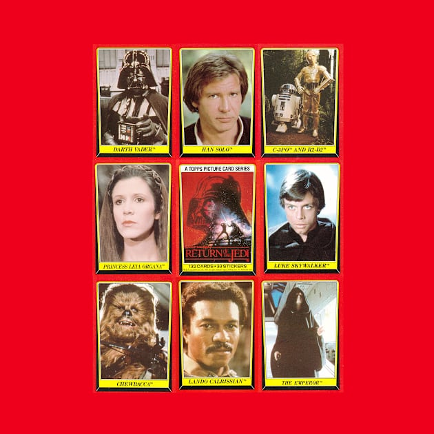 Vintage 1983 Collectable Movie Card Montage by Starbase79
