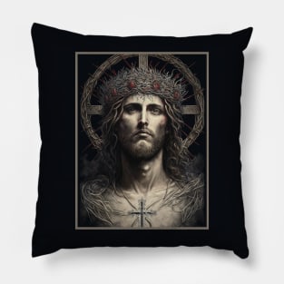 Jesus Christ Gothic Art Pillow