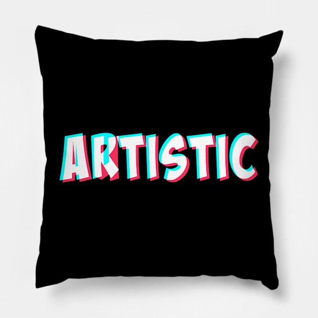 Artistic Autistic Pillow by chaoticalsea