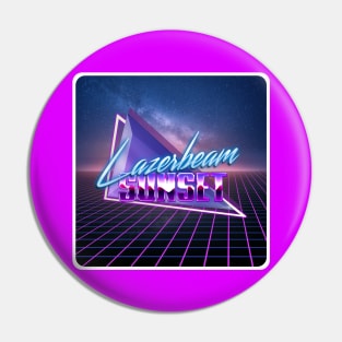 Lazerbeam Sunset Album Logo Pin