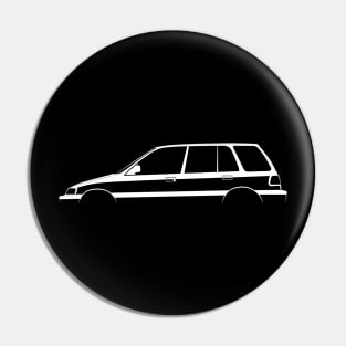 Honda Civic Wagon (EF) Silhouette Pin