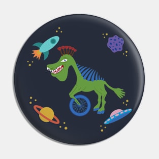 Silly Space Chimera Pin