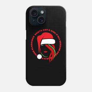 Lady In Santa Hat Phone Case