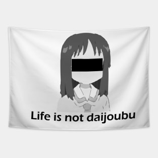 Mai Chan - Life is not daijoubu - series 1 - black Tapestry