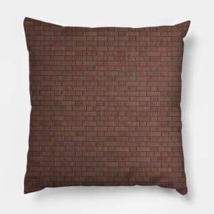 Red Brick wall phone case Pillow