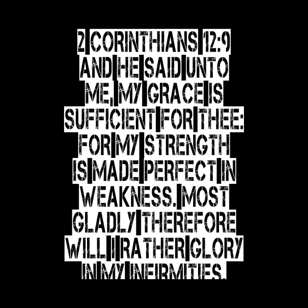 2 Corinthians 12:9 King James Version Bible Verse Typography by Holy Bible Verses