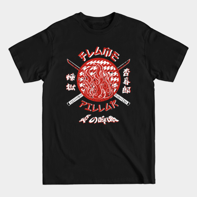 DEMON SLAYER: TEAM FLAME PILLAR (GRUNGE STYLE) - Demon Slayer - T-Shirt