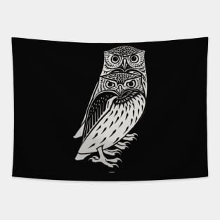 cute owls sketch Tapestry