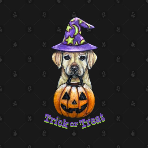 Trick or Treat Pup by GardenPartyArt