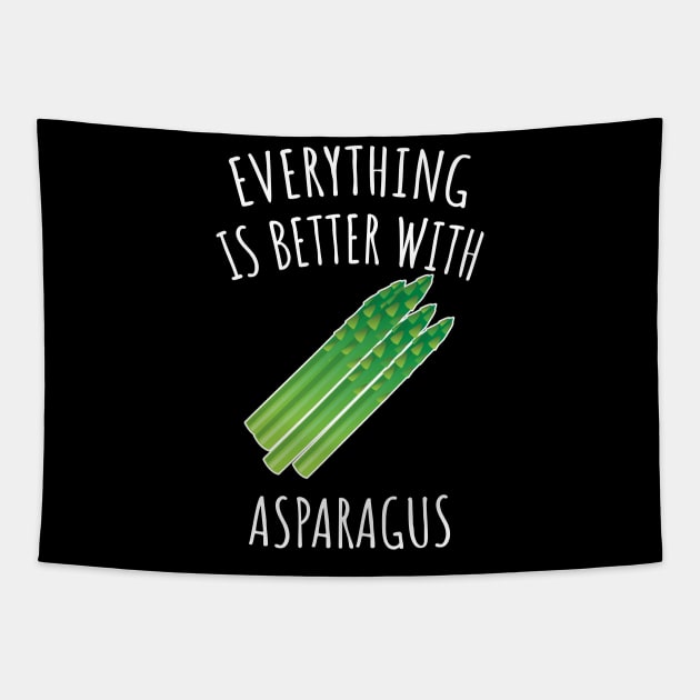 Everything is better with asparagus Tapestry by LunaMay