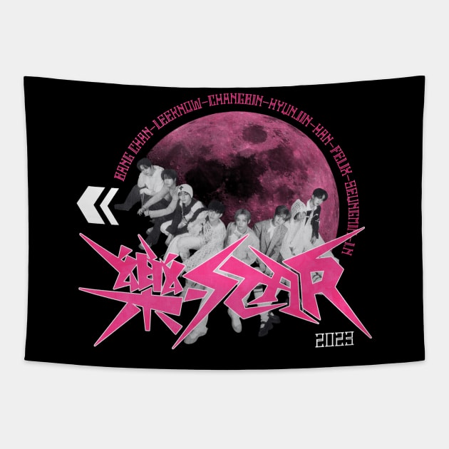 Rock Star Stray Kids Tapestry by wennstore