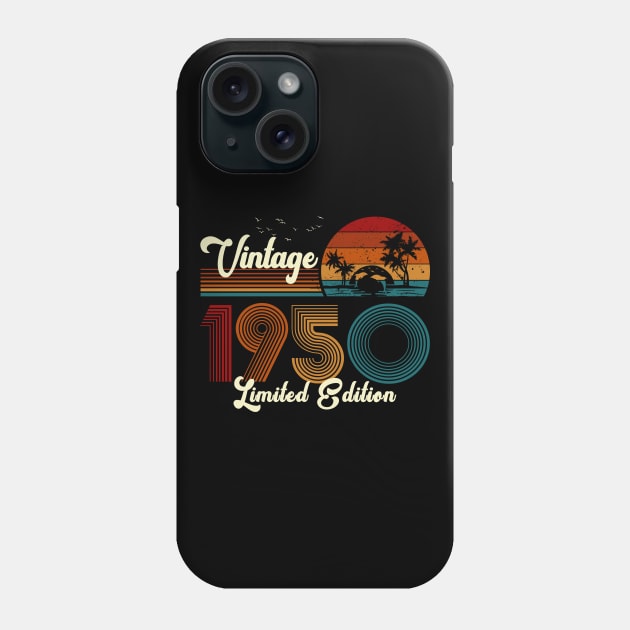 Vintage 1950 Shirt Limited Edition 70th Birthday Gift Phone Case by Damsin