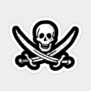 Jolly Roger, Yo Ho Ho! PIRATE FLAG,  Skull & Swords, Pirate Magnet