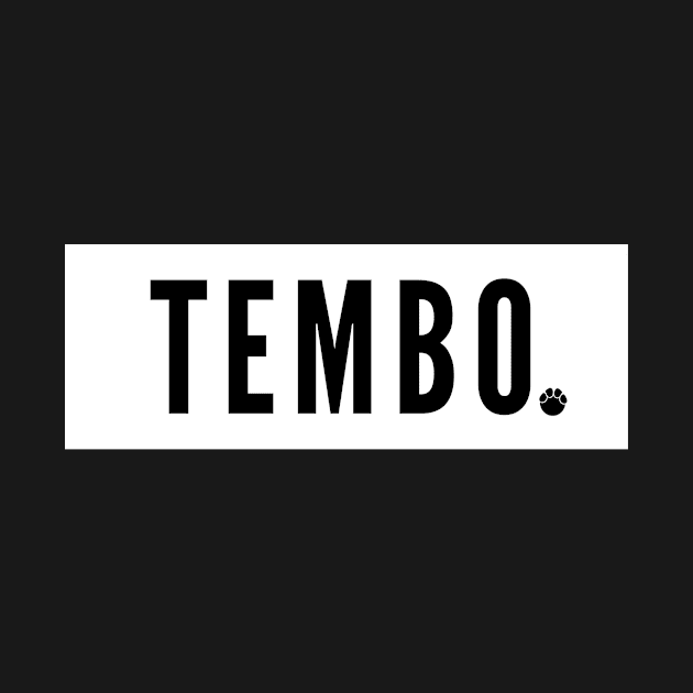 white TEMBO logo by TemboTees