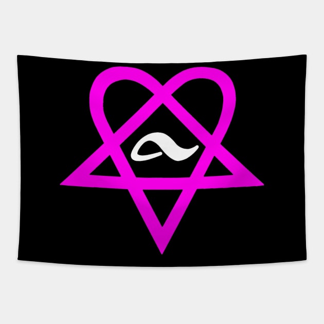 Bam Margera Adio Him Heartagram Tapestry by The_Shape
