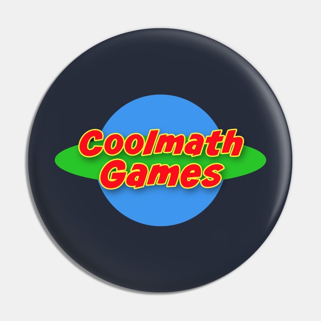 Coolmath Planet Logo Pin by Coolmath Games