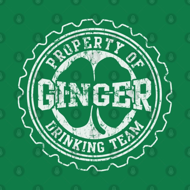 Ginger Irish Drinking Team Beer Cap by E