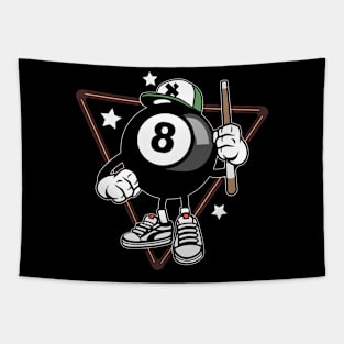 Funny 8 Ball 8 Pool Billiards Tapestry