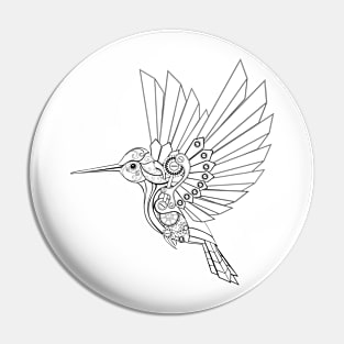 Contour Mechanical Hummingbird Pin