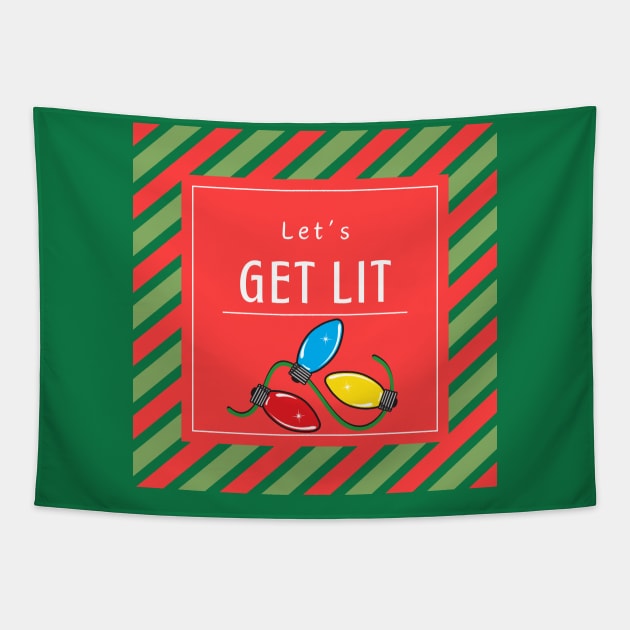 Let's get lit Tapestry by MzWhiskey Tit-tees