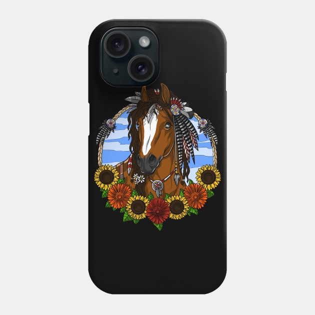 Horse Hippie Phone Case by underheaven