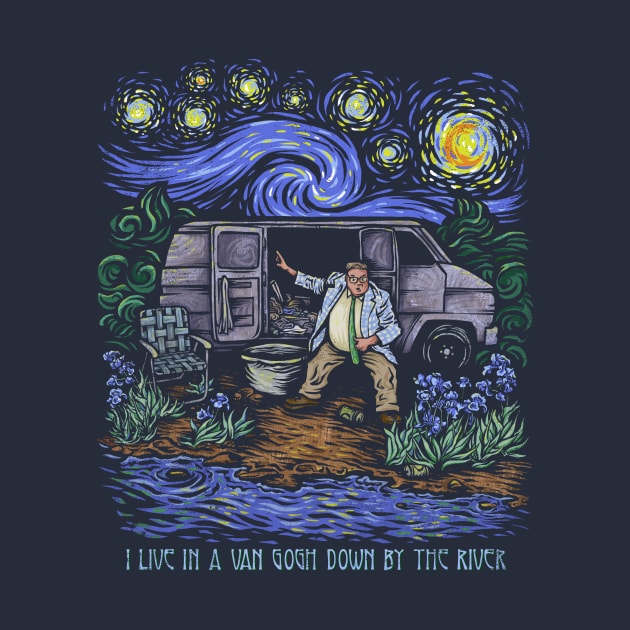 Van Gogh Down By the River by kg07_shirts