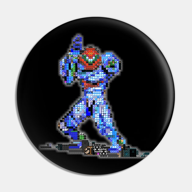 Metroid Dread Pixel Art Pin by MononcGeek