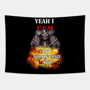 yeah i c.u.m - cant understand math Tapestry