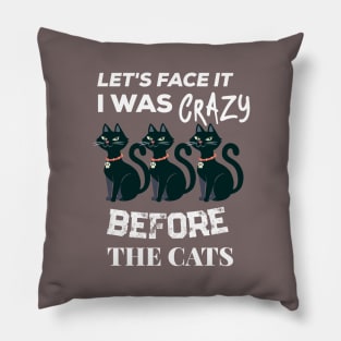 i was crazy before the cats Pillow