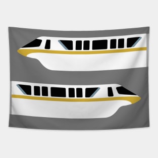 Minimal Monorail Gold Tapestry