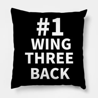 Number one wing three back Pillow