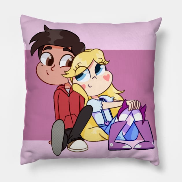 Young Love Pillow by Imaplatypus