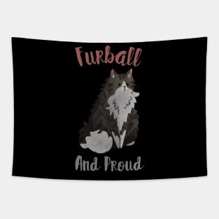 Furball and proud - Siberian Cat - Cat Lovers Gift Tapestry