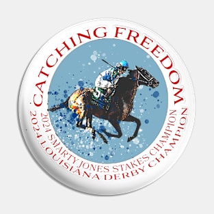 2024 Kentucky Derby Contender Catching Freedom design Pin
