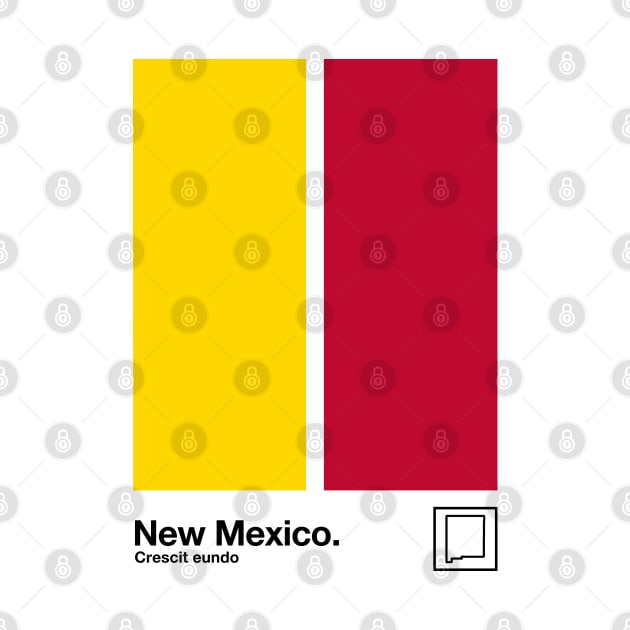 New Mexico  // Original Minimalist Artwork Poster Design by DankFutura