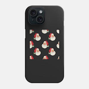 Retro Vintage Pink Santa Claus Phone Case