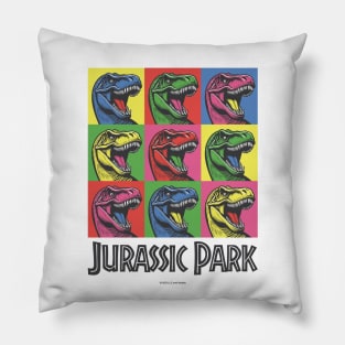 Jurassic Park T-Rex Pop Art Squares Pillow