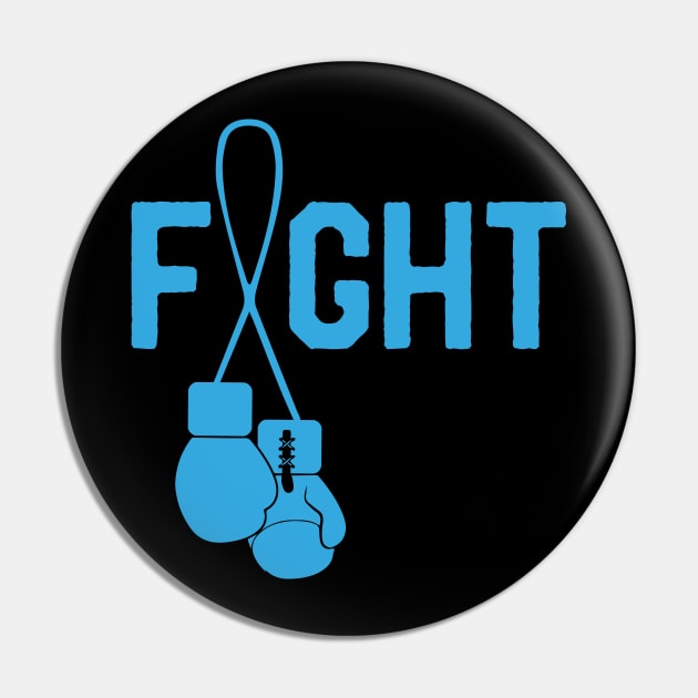 Cute Prostate Cancer Awareness Survivor Fighter Ribbon Pin by mrsmitful01