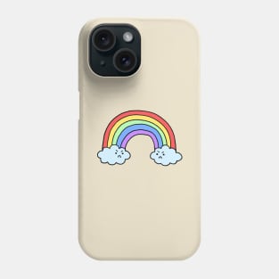 Grumpy Rainbow Clouds Phone Case