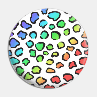 Rainbow Leopard Pattern Pin