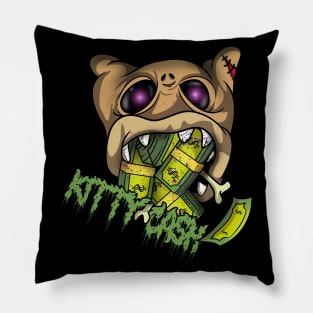 Cash Kitty Fortune Cat Graffiti Pillow