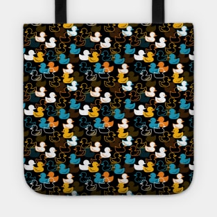 Happy Swimming a Paddling of Ducks Pattern Tote