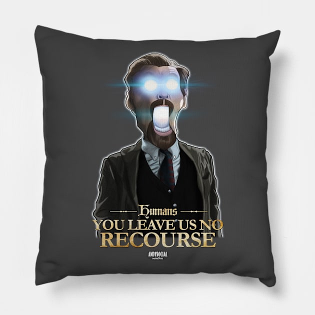 Guy Shepherd Pillow by AndysocialIndustries