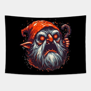 Horror christmas gnome Tapestry