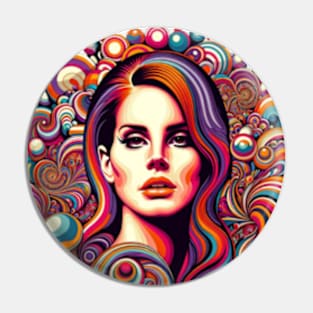 Lana Del Rey - Psychedelic Bubbles Pin