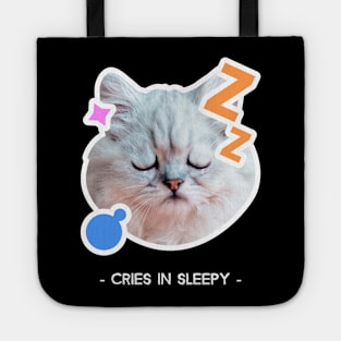 cat cries in sleepy Tote